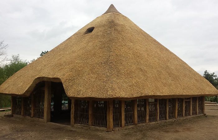 nieuw rieten dak Parc de Samara - Frankrijk